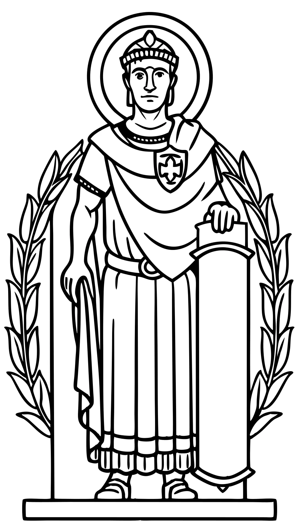 constantine shied coloring page